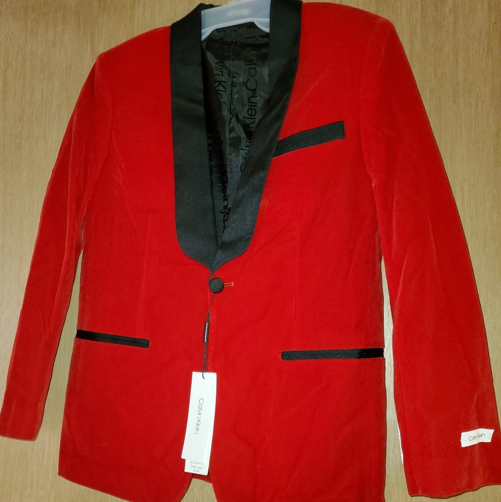 🎉Host Pick🎉 Boys Velvet Calvin Klein Suit Jacket